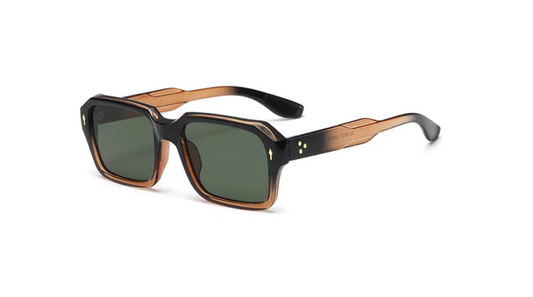 Brown Vintage Square Sunglasses